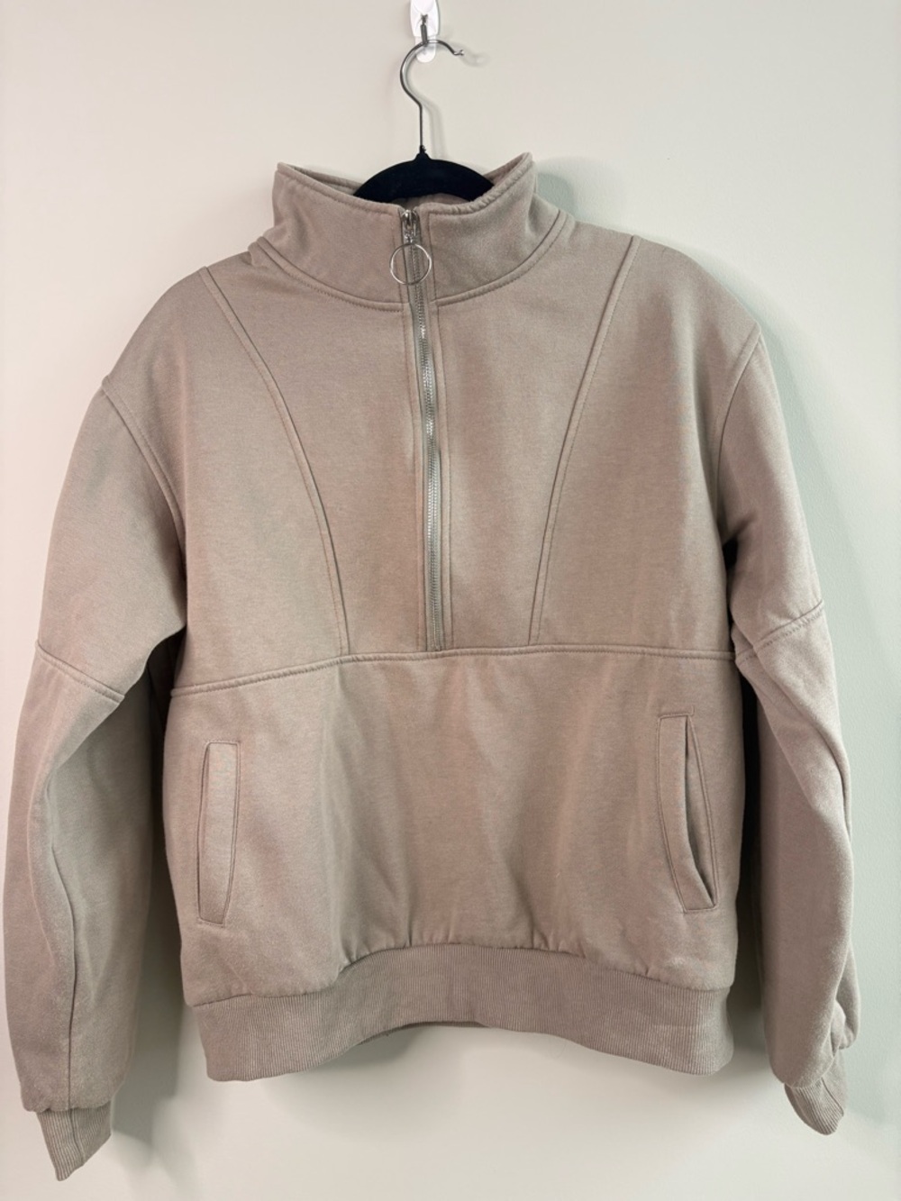 Half Zip Pullover Sweatshirt Womens Medium- Cozy Athleisure